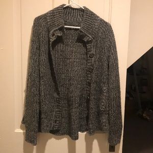 Express button up sweater with pockets